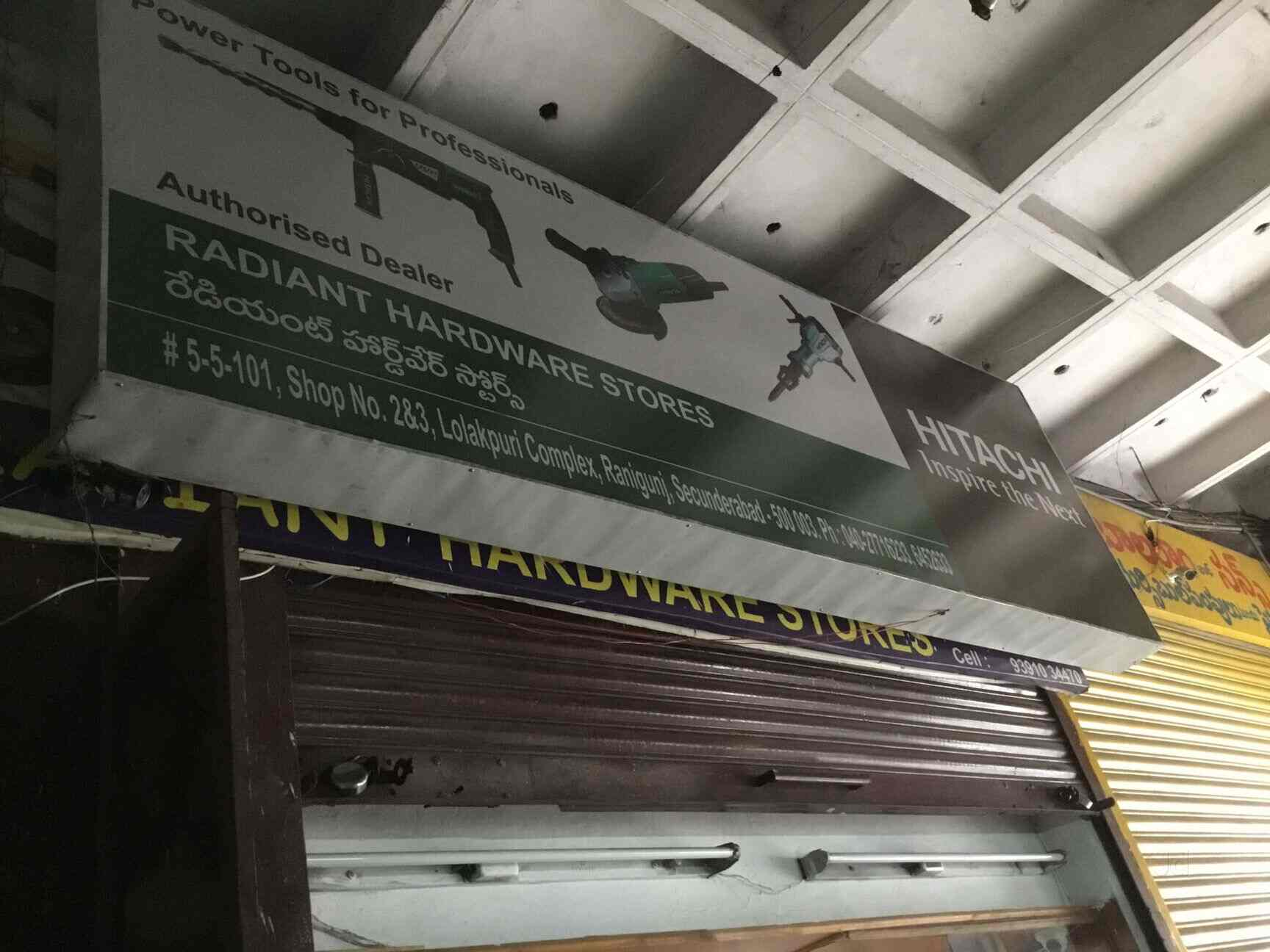 Radiant Hardware Stores in Secunderabad City,Hyderabad Best Hardware