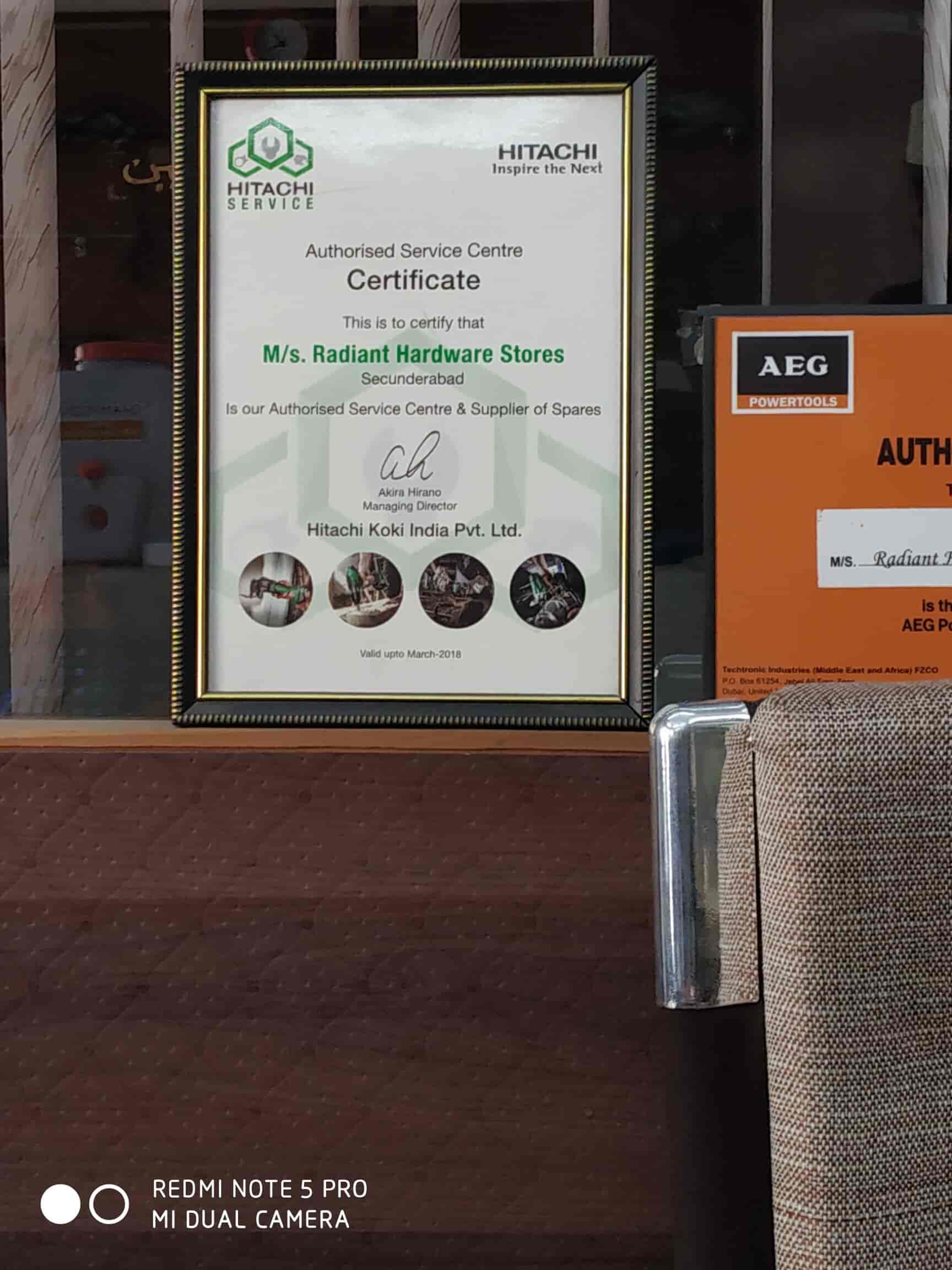 Radiant Hardware Stores in Secunderabad City,Hyderabad Best Hardware