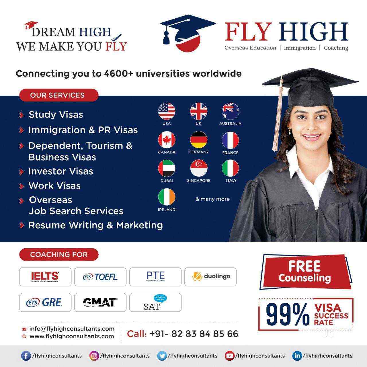 Fly High Consultants Pvt Ltd, Jubilee Hills Overseas Education
