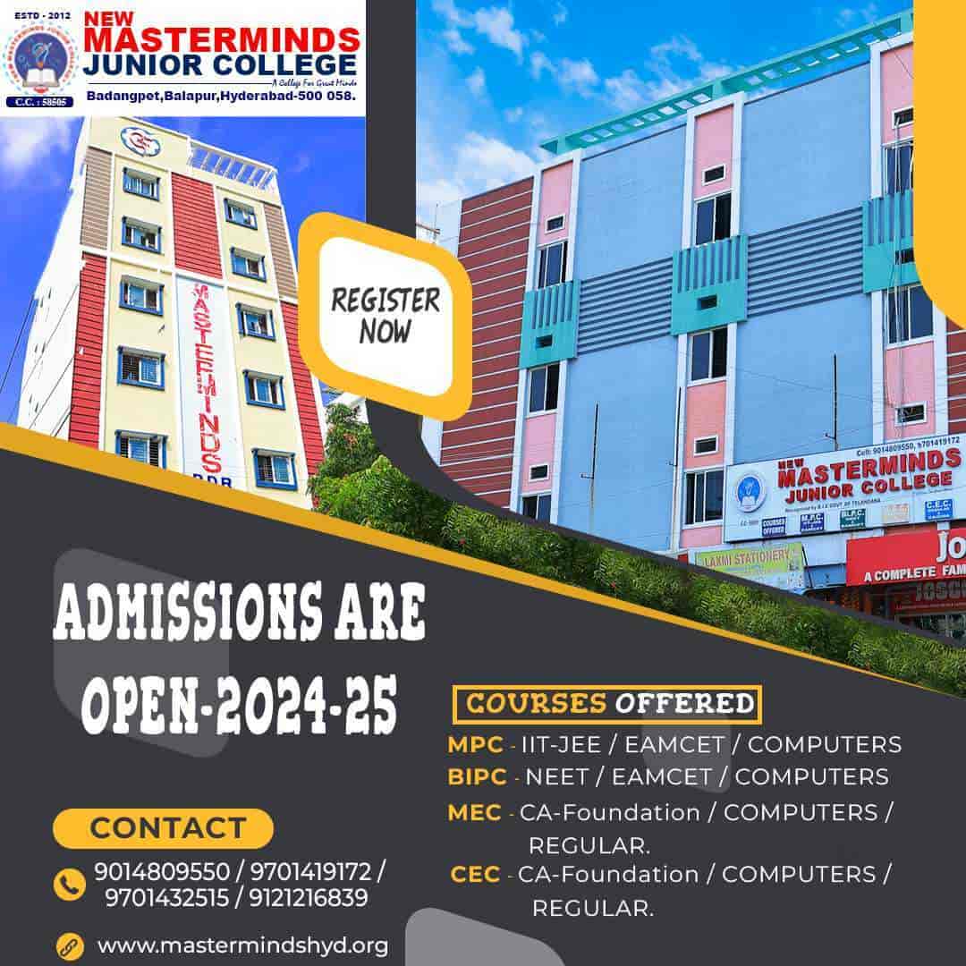 New MasterMinds Junior College in Badangipet,Hyderabad Best Junior