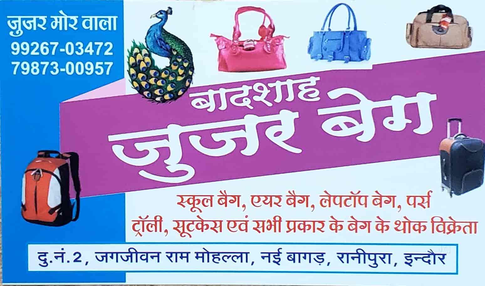 Juzar Bag Work in Jawahar Road,Indore Best School Bag Dealers in