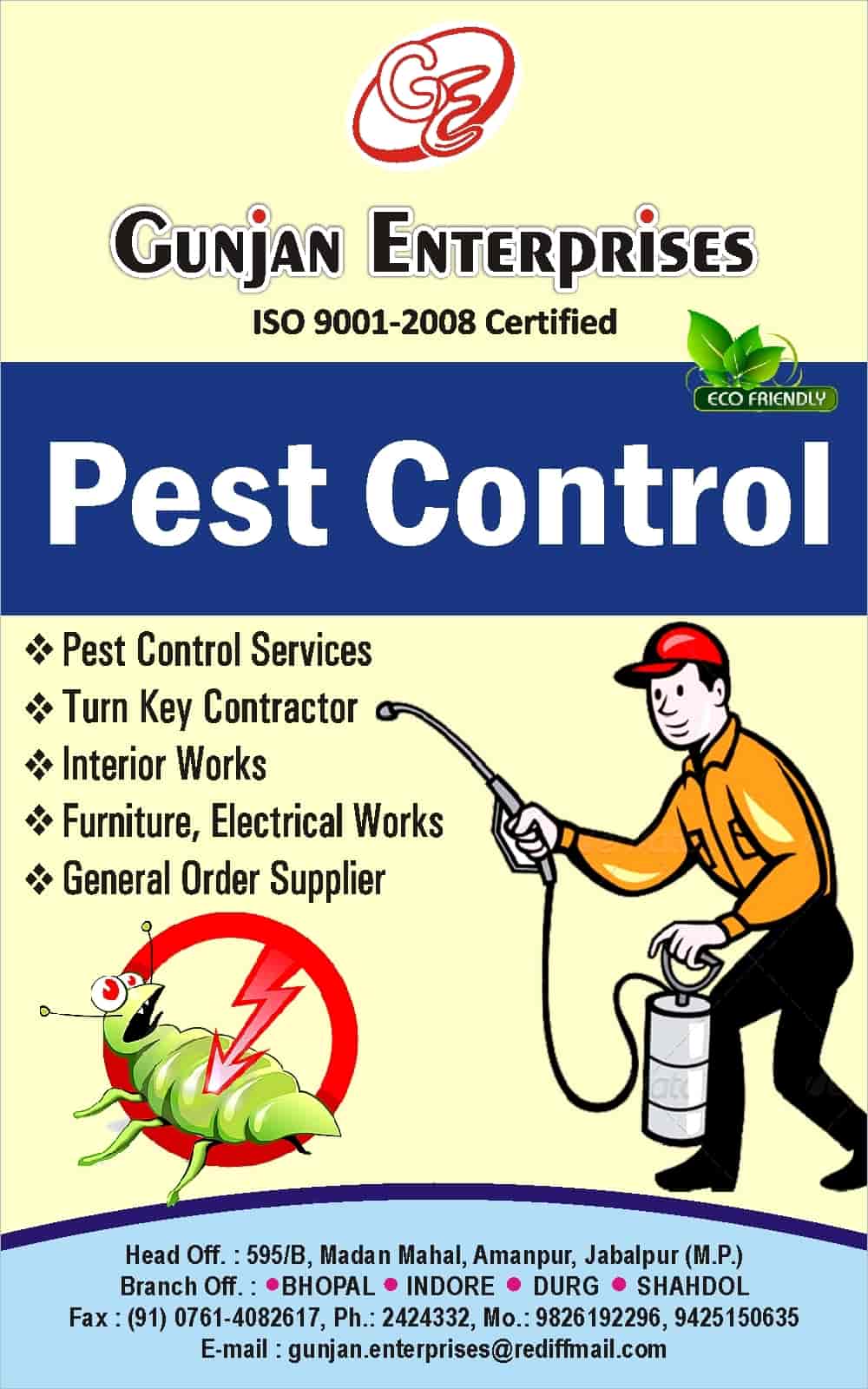 Top Herbal Pest Control Services in Jabalpur near me Justdial