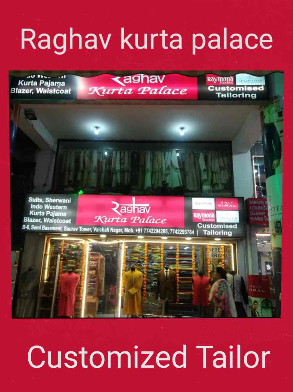 Raghav Kurta Palace, Vaishali Nagar Gents Tailors in Jaipur Justdial