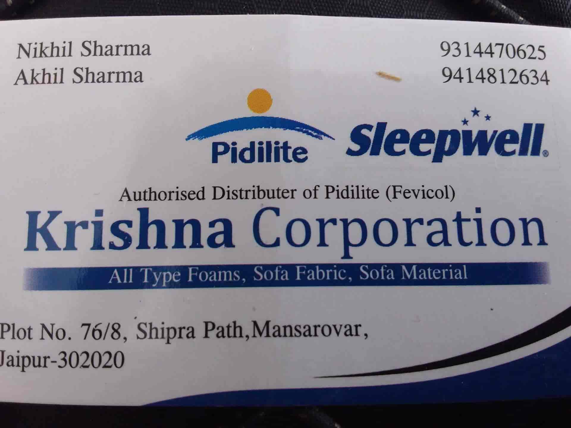 Krishna Corporation in Mansarovar,Jaipur Best SleepwellMattress