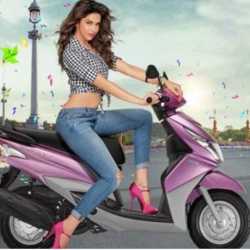 Girls driving outlet scooty