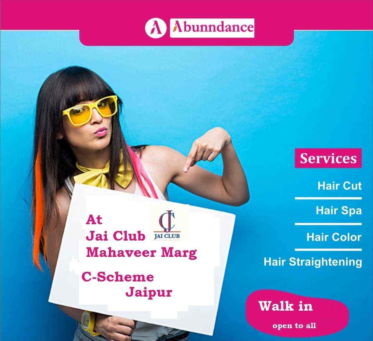 Jai Club Unisex Salon By Abunndance in C Scheme,Jaipur Best Beauty