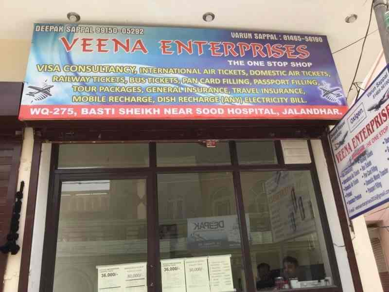 Veena Enterprises in Basti Sheikh,Jalandhar Best Travel Agents in