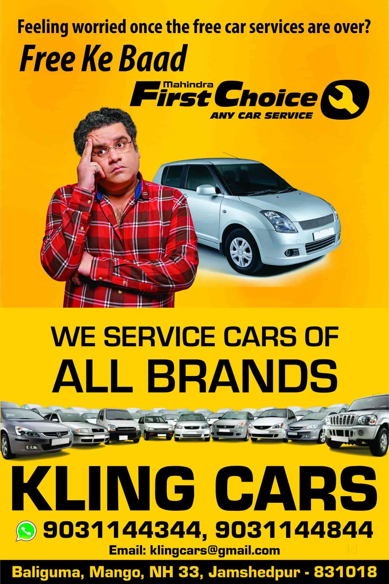 Kling Cars in Patamda,Jamshedpur Best HondaCar Repair & Services in