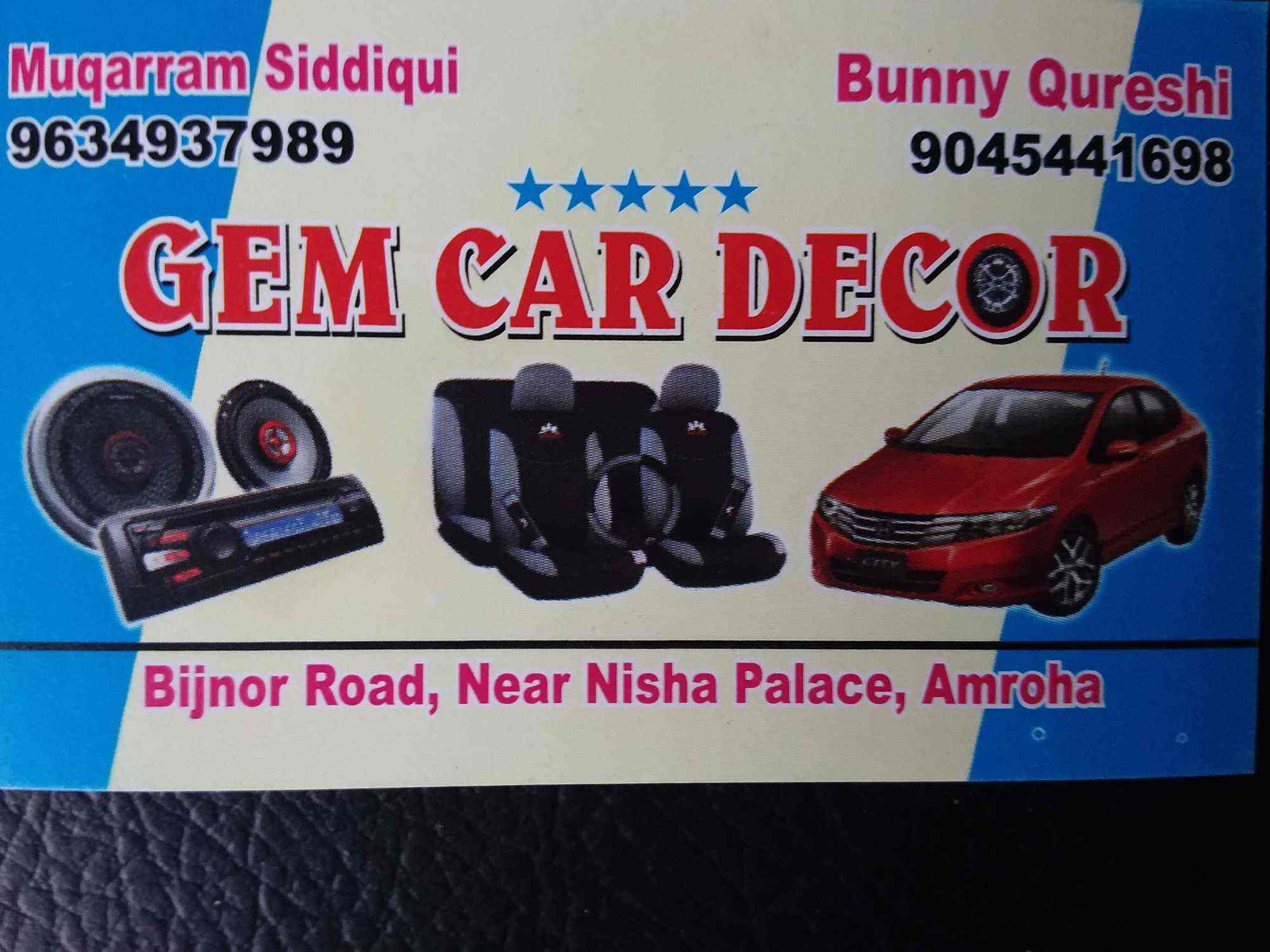 Gem car sale decor
