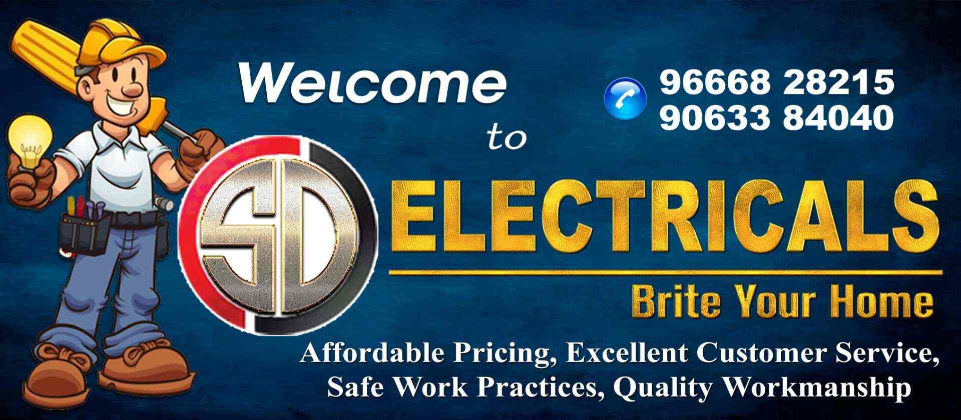 Sd Electrical Works, Bhanugudi Junction Electricians in Kakinada