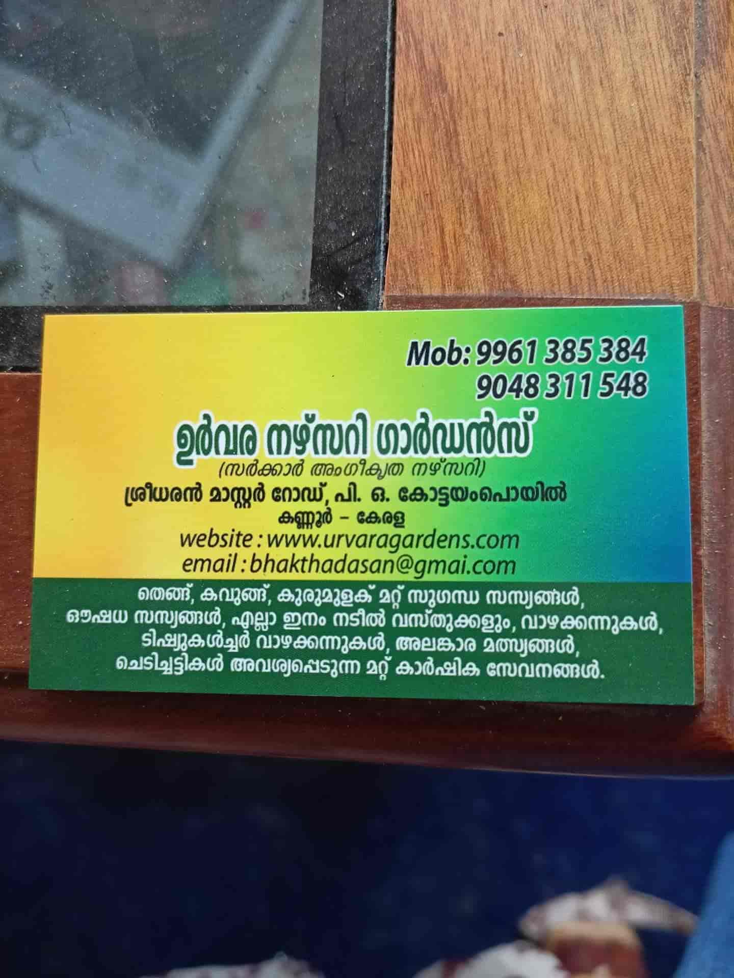 Top Plant Nurseries in Kannur Best Goverment Plant Nurseries near me