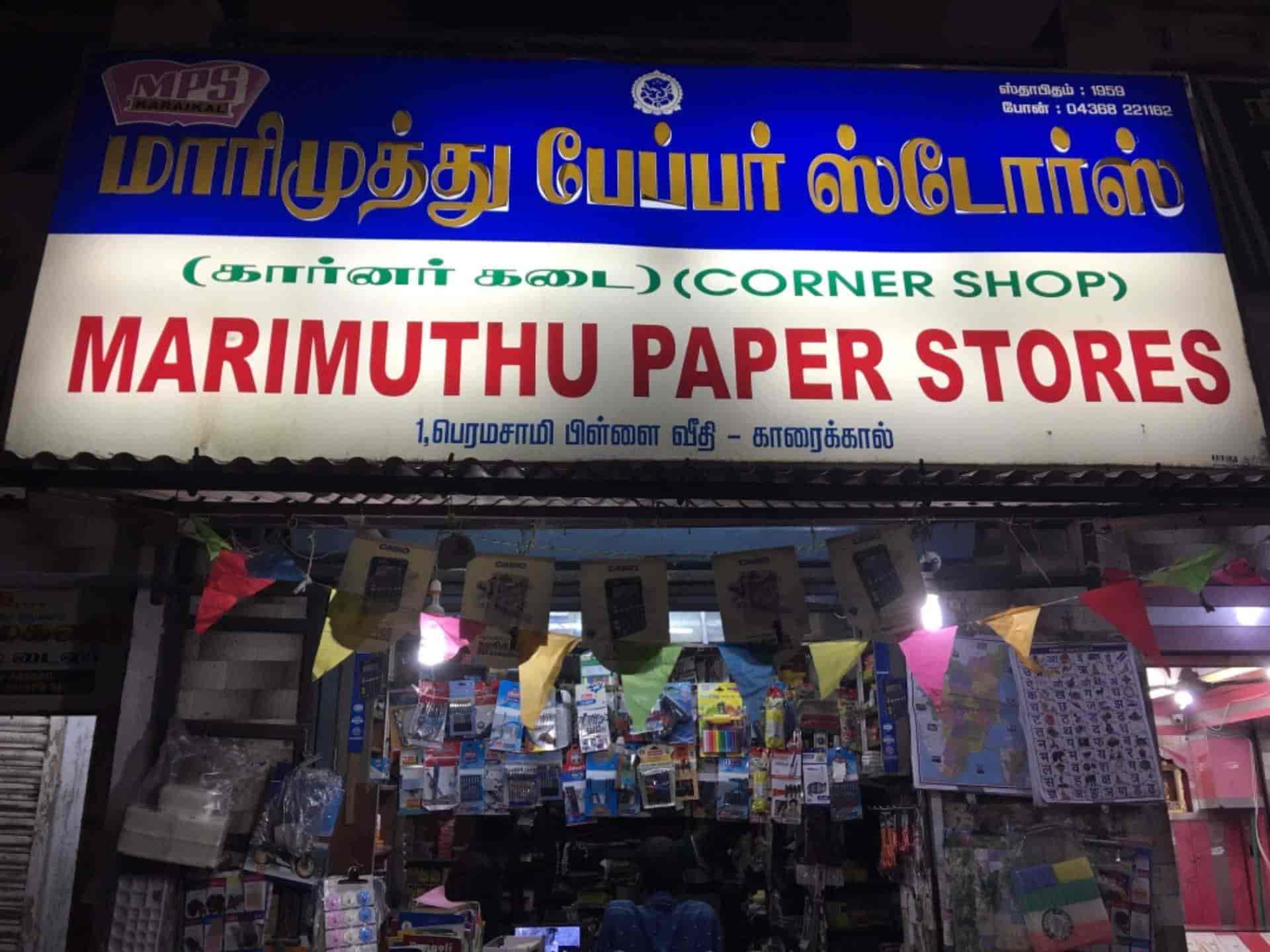 Marimuthu Paper Stores in Karaikal HO Karaikal Best Chart Paper