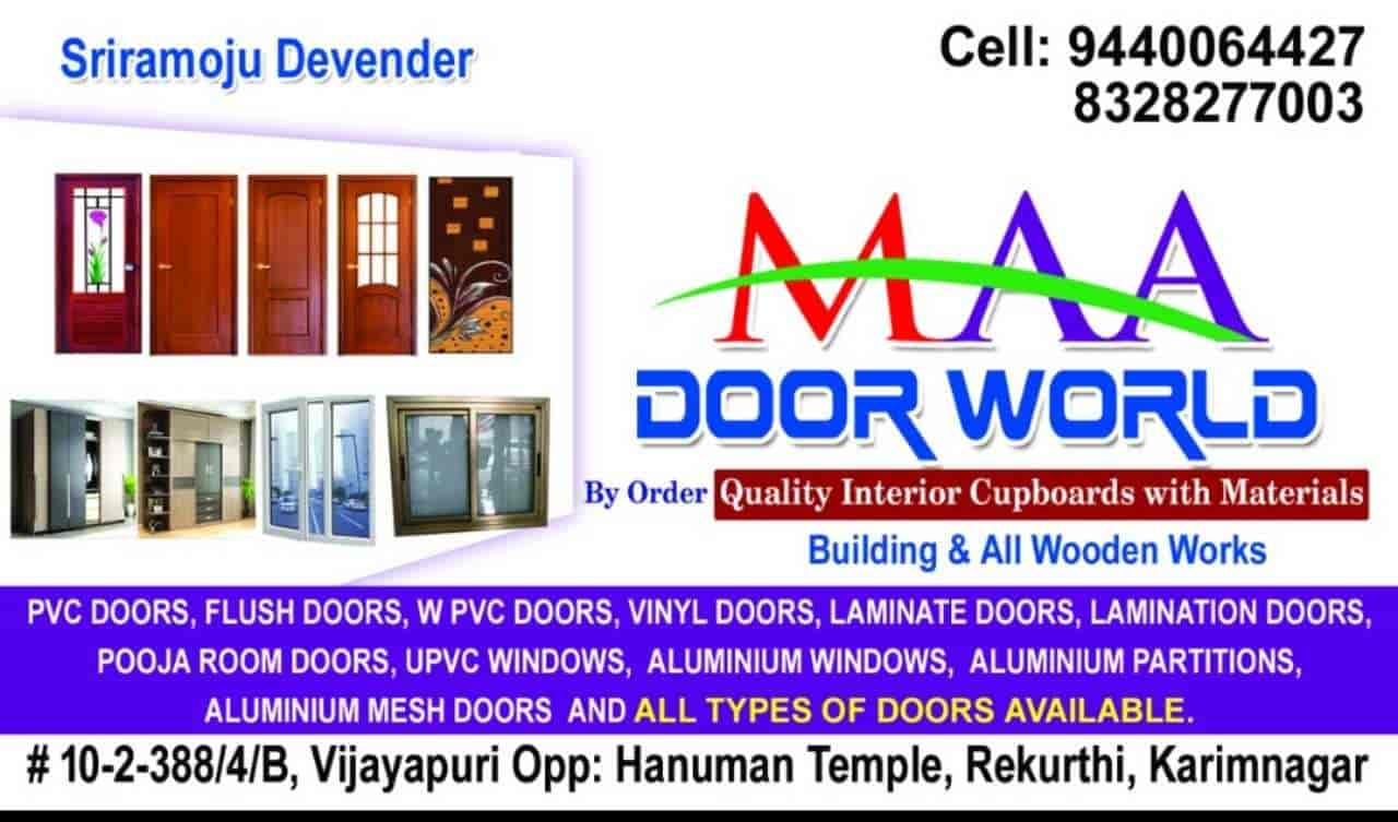 MAA Door World in Bhagyanagar,Karimnagar - Best Aluminium Door