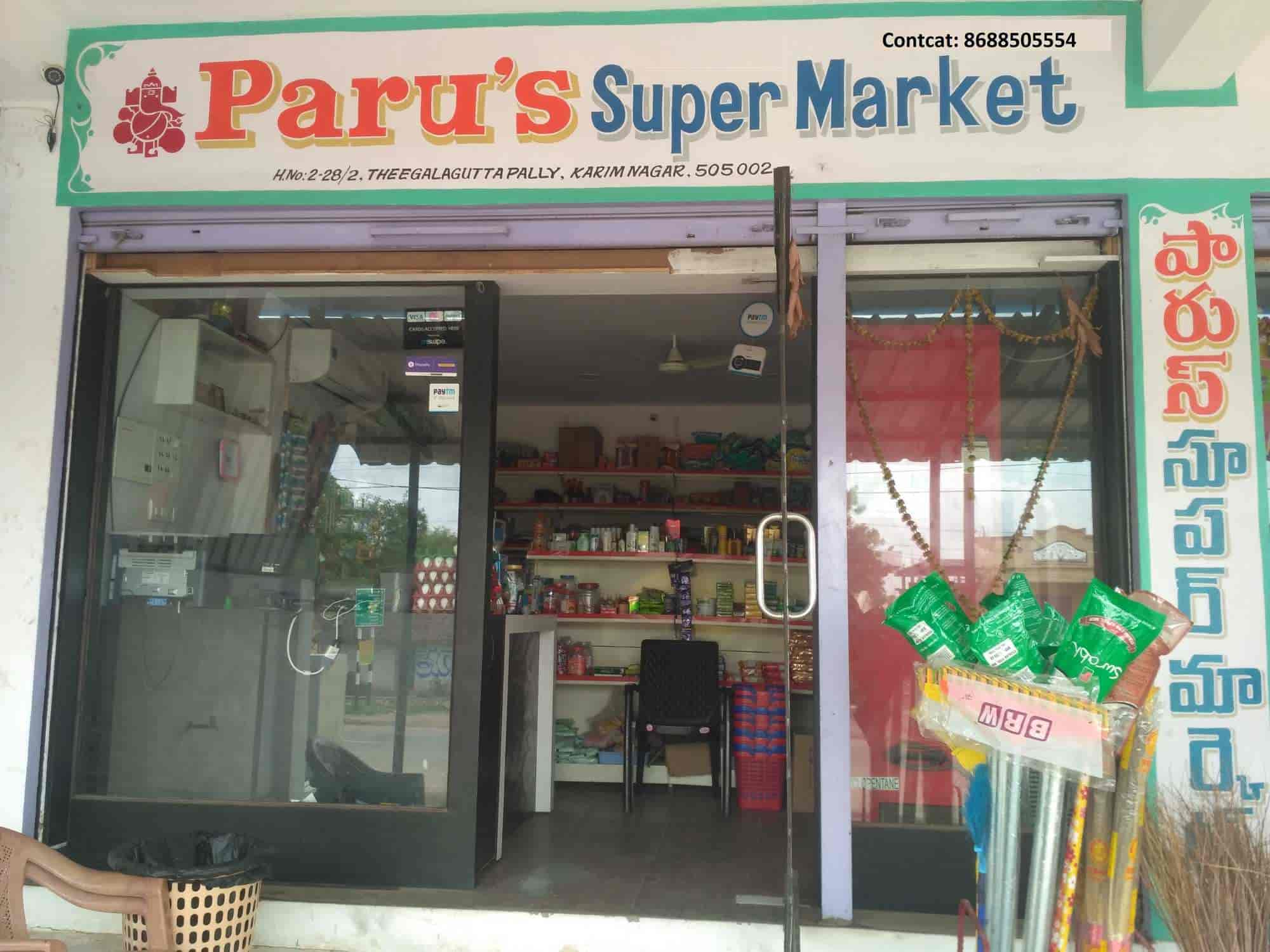Paru's Super Market in karimnagar,Karimnagar Best Supermarkets Home Delivery in Karimnagar