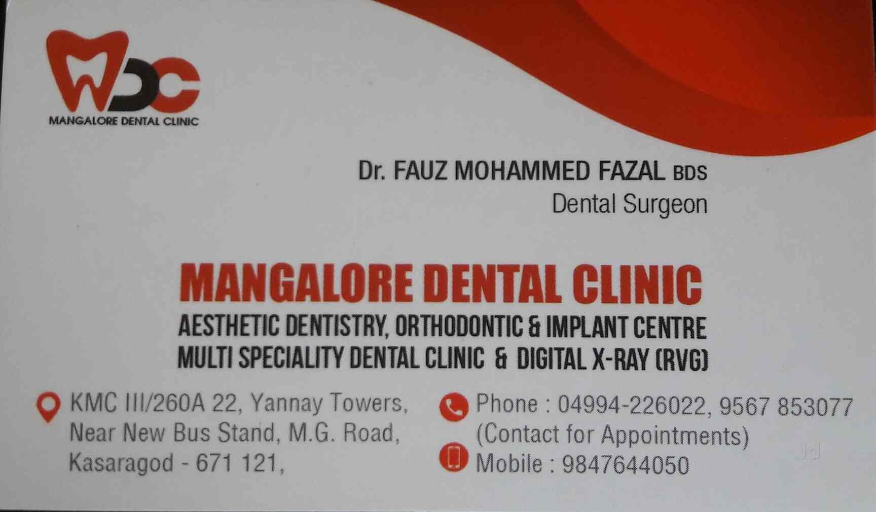Mangalore Dental Clinic in Kasaragod Book Appointment Online Best
