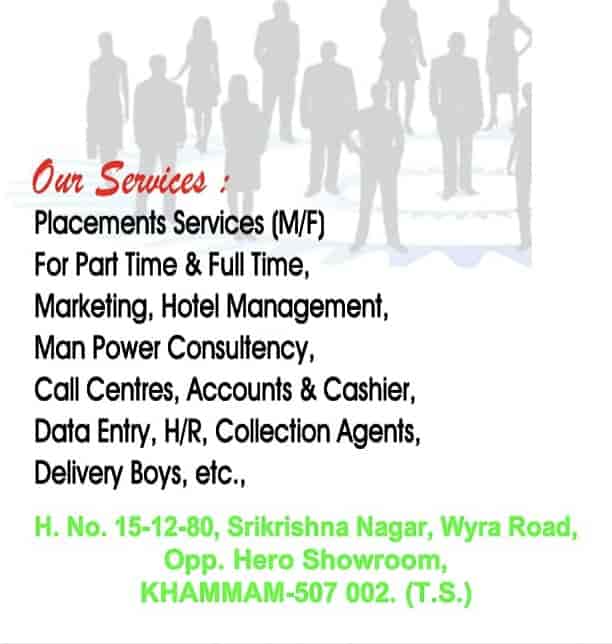 Job Consultancy & Placement Services For Candidate in Khammam