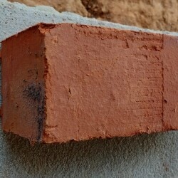 Table mould bricks near u