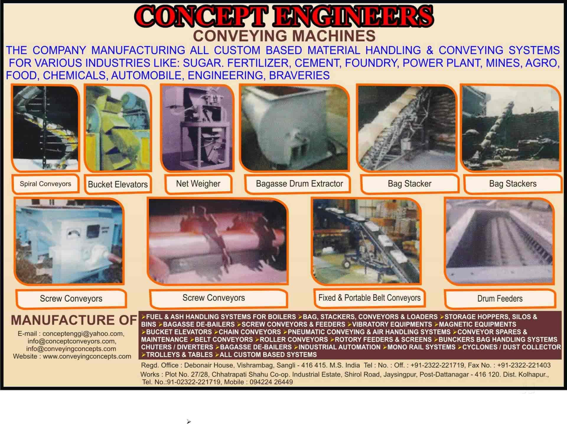Concept Engineers India in Jaysingpur,Kolhapur Best Material Handling
