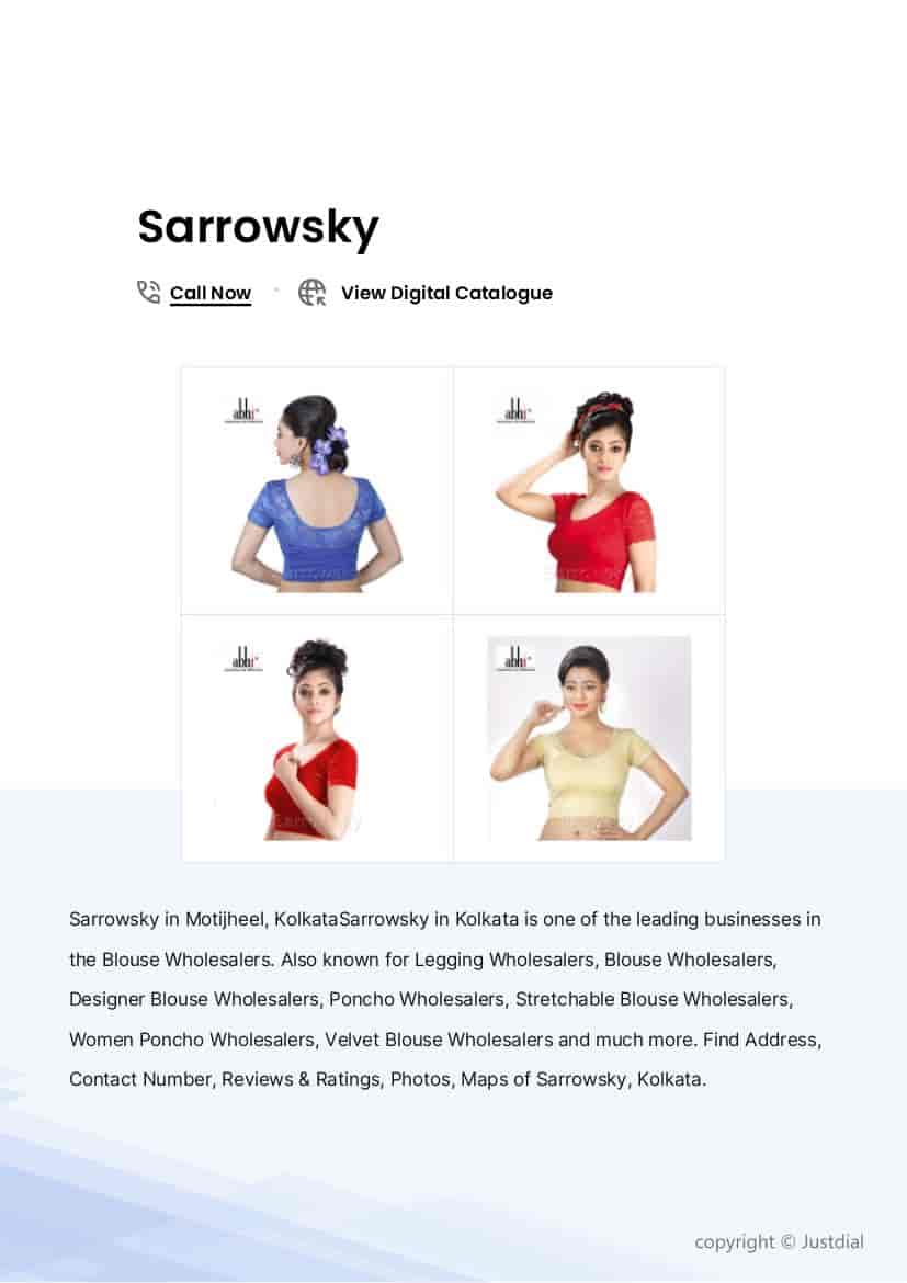 Lycra Stretchable Plain Sleeveless Blouse S in Kolkata at ₹ 475