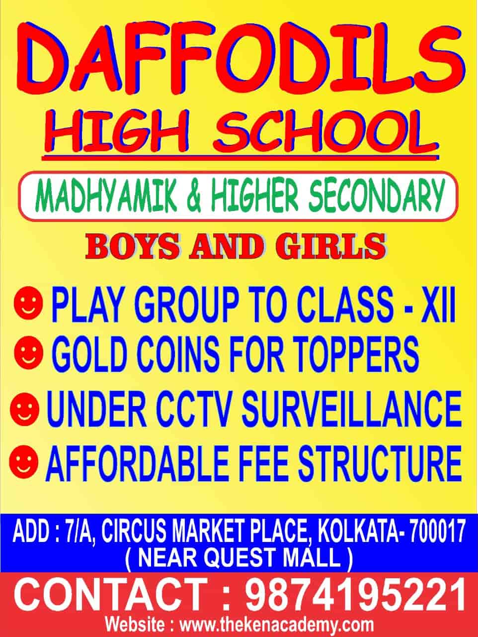 DAFFODILS HIGH SCHOOL in Circus Avenue,Kolkata - Best English Medium Schools  in Kolkata - Justdial