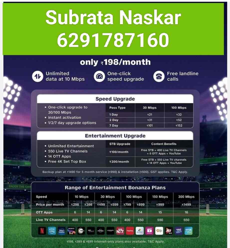 Jio Fiber My Area in Dhakuria,Kolkata Best Service Providers