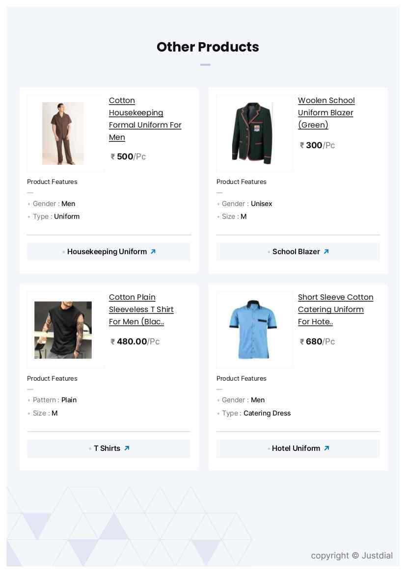 Plain Hotel Receptionist Uniform (Black, White) in Kolkata at