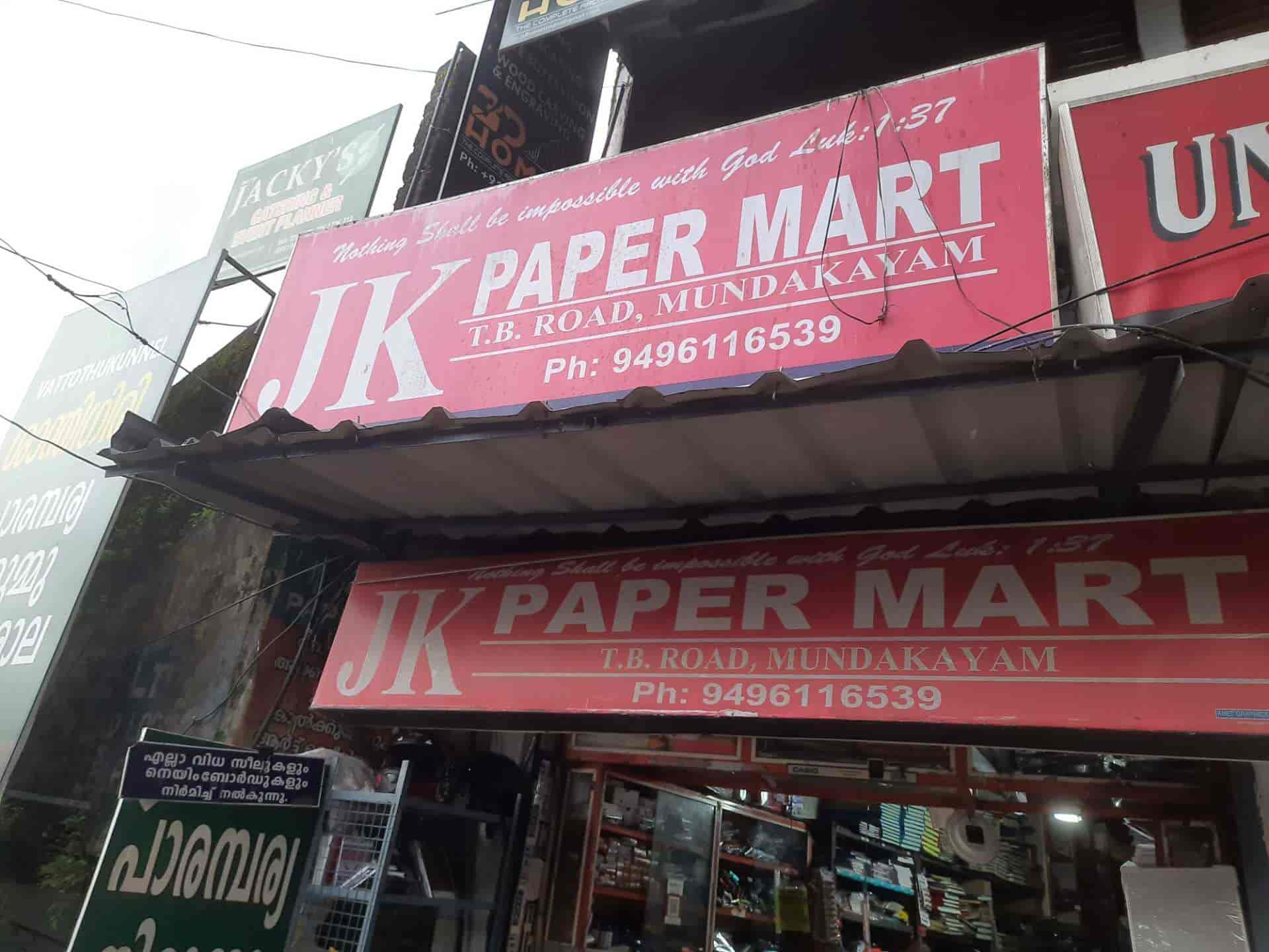 19 Reviews for Jk Paper Mart in Mundakayam Kottayam Justdial