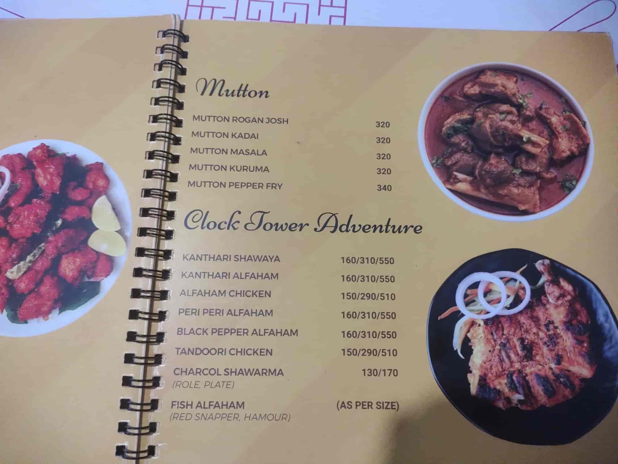 Clocktower brunch menu online
