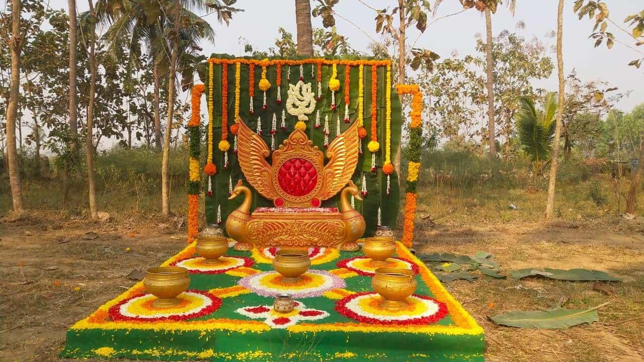 Aggregate more than 129 mangala snanam decoration for groom best