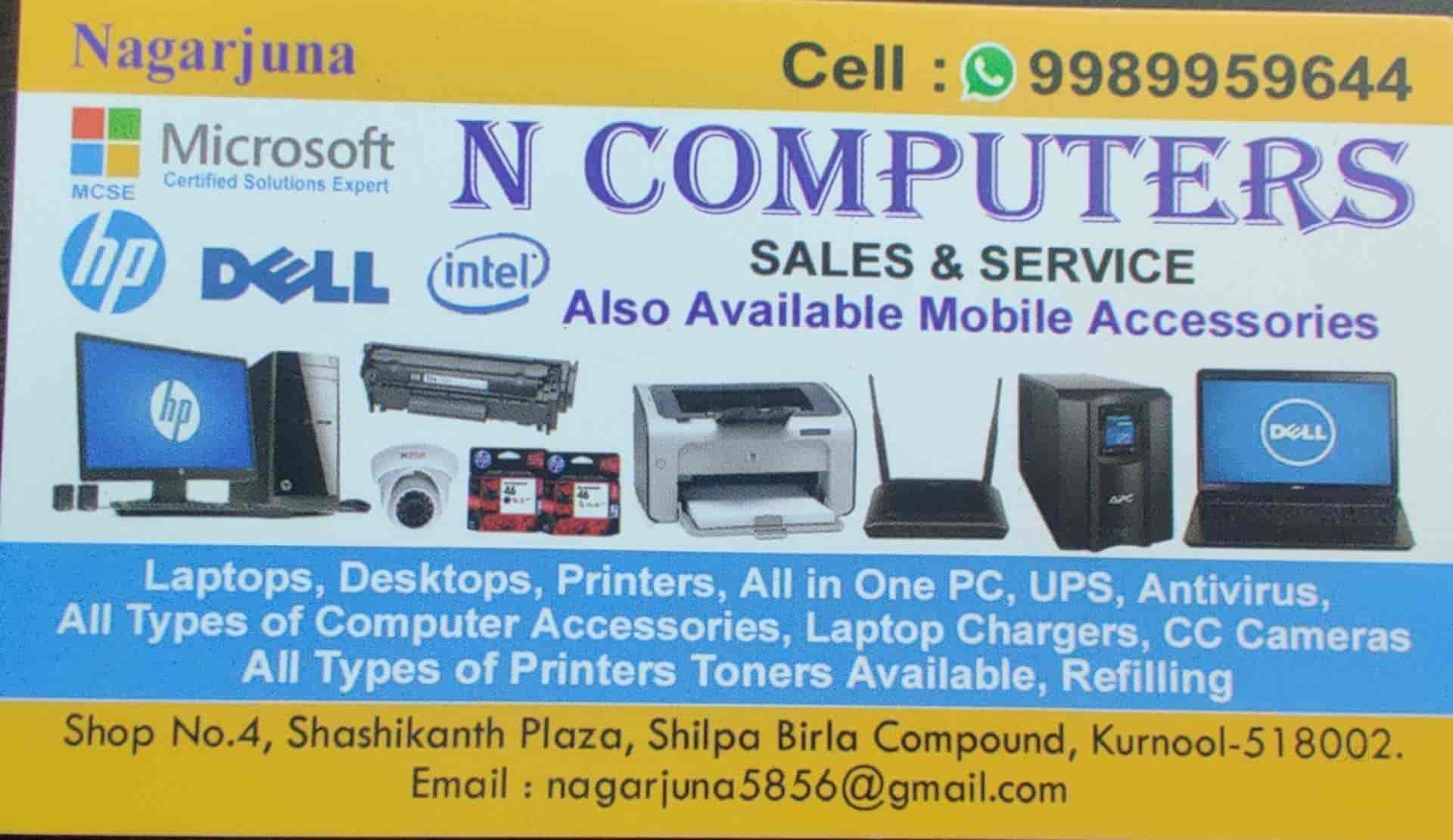 N Computers Sales in Maddur Nagar,Kurnool Best Laptop Repair