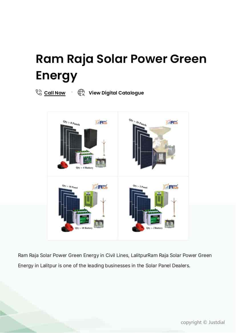 Hp Amrut Solar Water Pump Set in Lalitpur at ₹ L Unit by