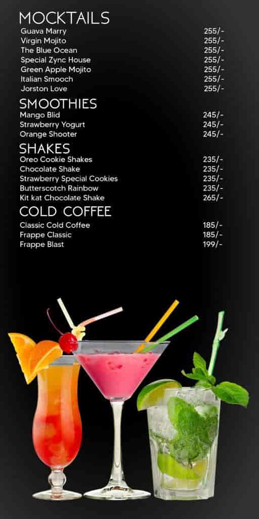 Zync Restrobar in Gomti Nagar,Lucknow Order Food Online Best Lounge