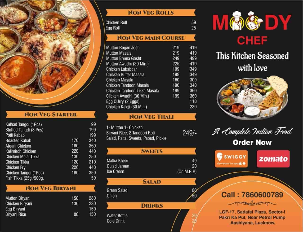 The Moody Chef Restaurant in LDA Colony,Lucknow - Best Indian Restaurants  near me in Lucknow - Justdial
