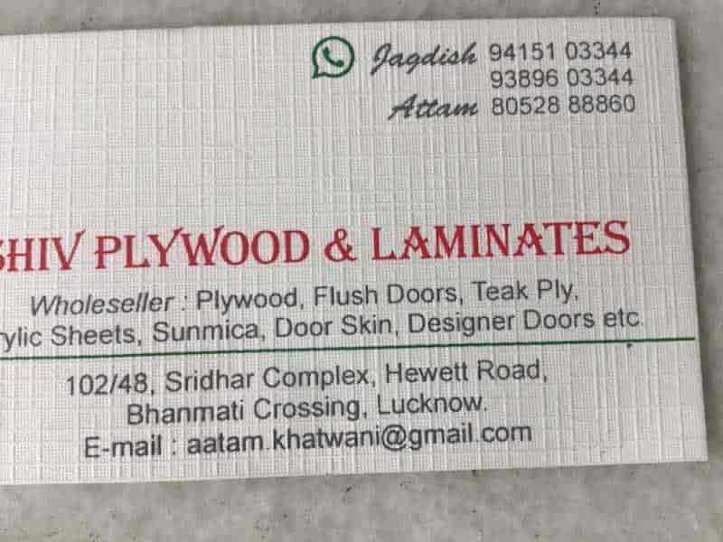 Catalogue Shiv Plywood & Laminates in Shivaji Marg , Lucknow Justdial