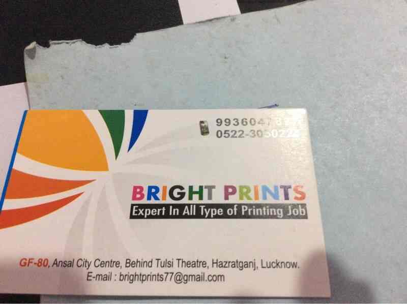 Bright Prints in Hazratganj,Lucknow Best Advertising Agencies in