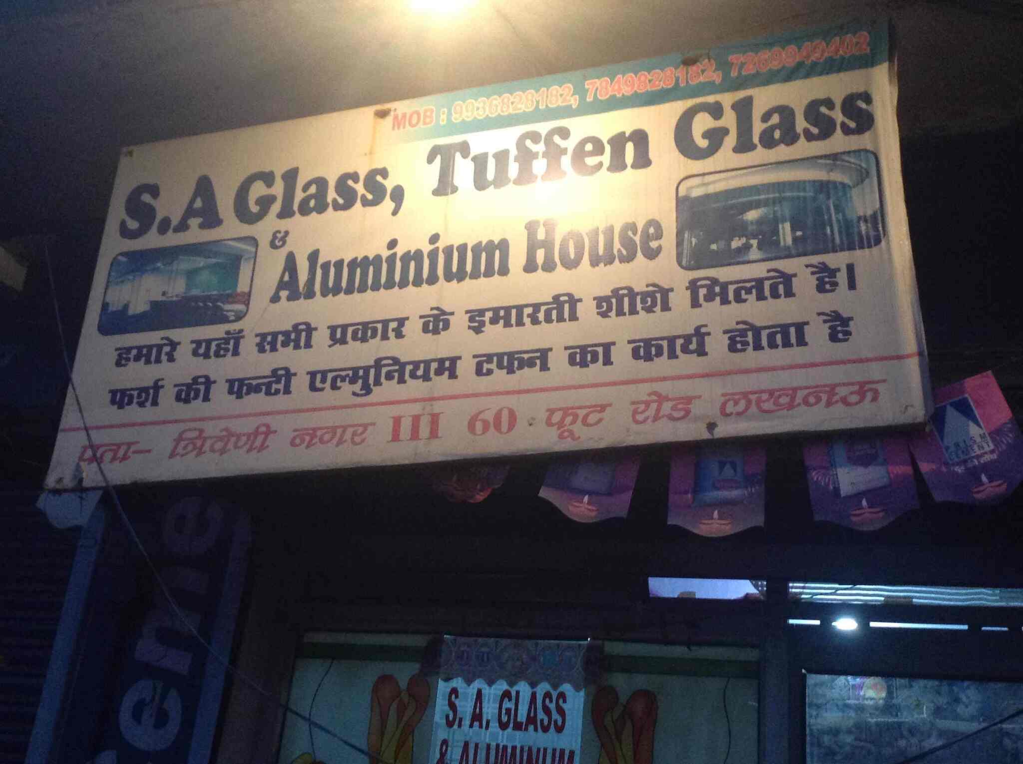 S A Glass House Triveni Nagar Aluminium Dealers In