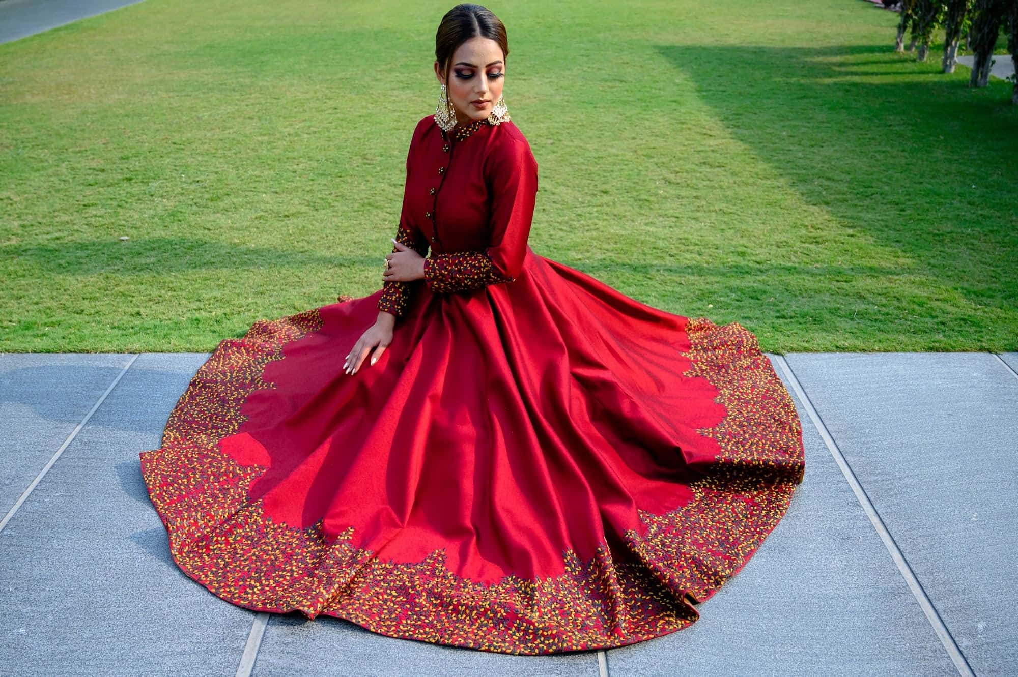 knee length dresses for ladies Uzbek Dolls - Ceremonial woman dress Khorezm - folk costumes - 1976