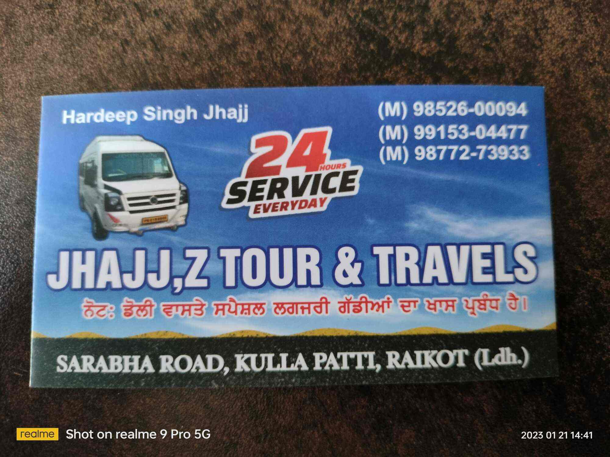 Jhajj Z Tour & Travels, Raikot Car Rental in Ludhiana Justdial