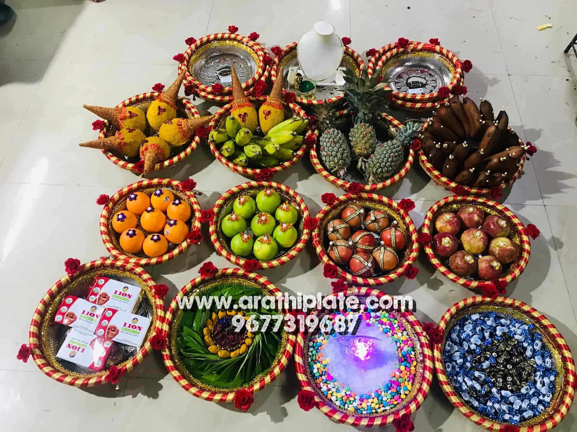 Aggregate more than 59 aarathi plate decorations best vova.edu.vn