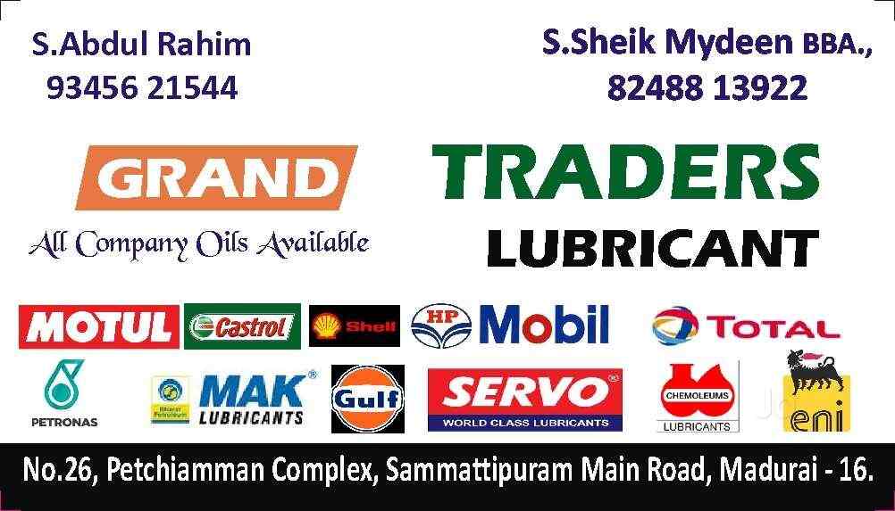 Grand Traders in Kochadai,Madurai Best MotulEngine Oil Dealers in