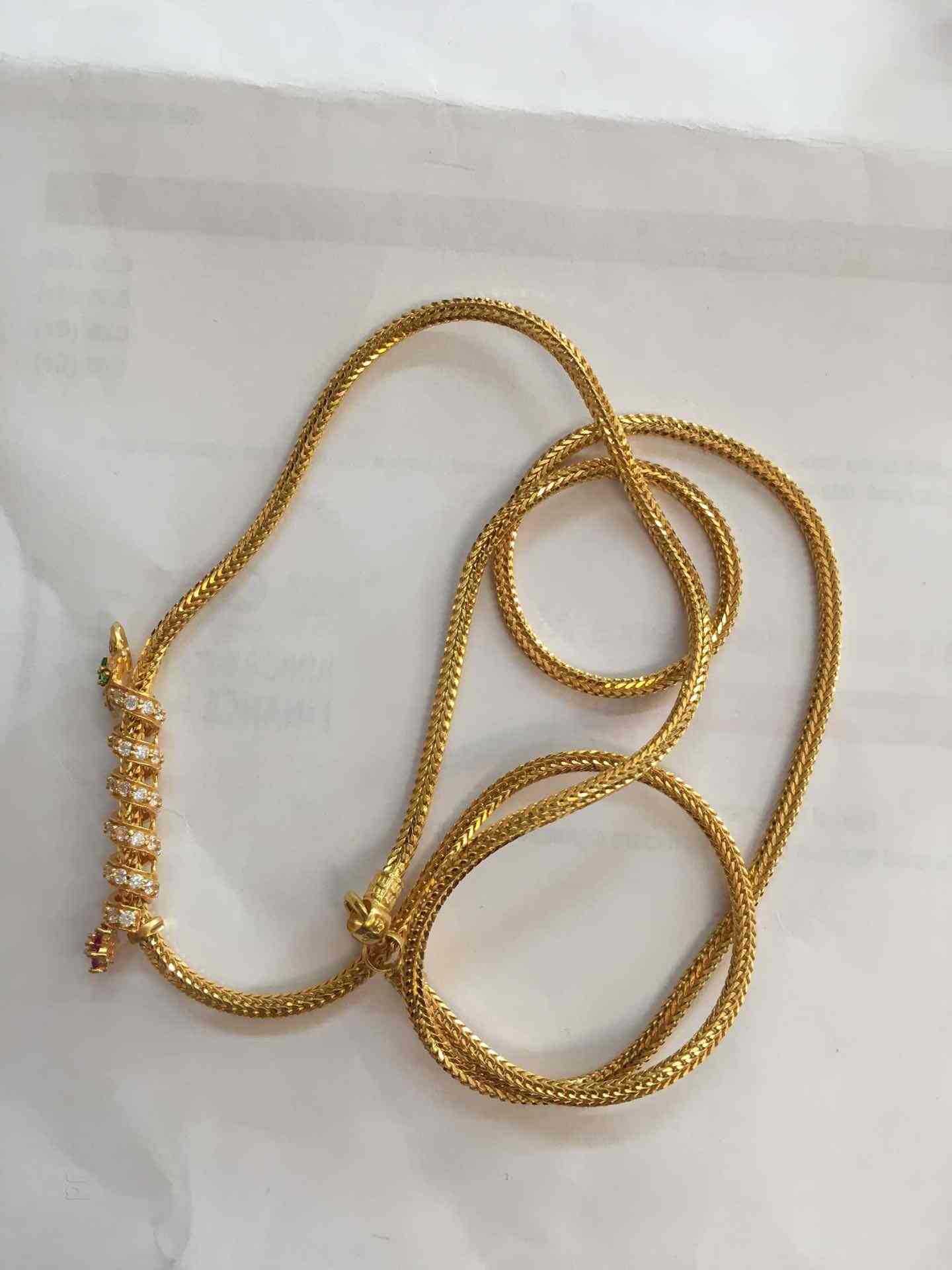 Gold Necklace Gold Rate In Kumaran Thangamaligai Thali Chain