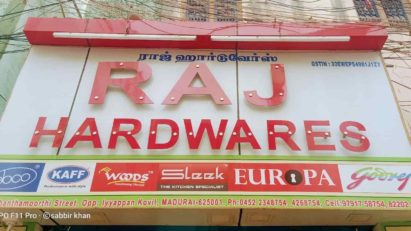 Raj Hardwares in Madurai West Masi Street,Madurai Best Hardware Shops