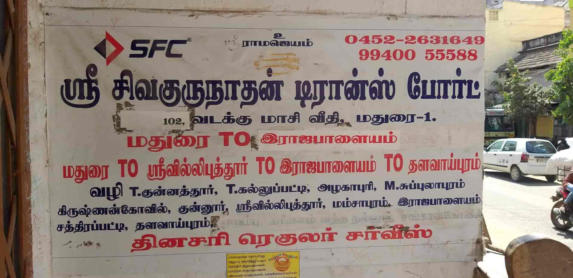 Catalogue Sri Sivagurunathan Transport in Madurai City , Madurai