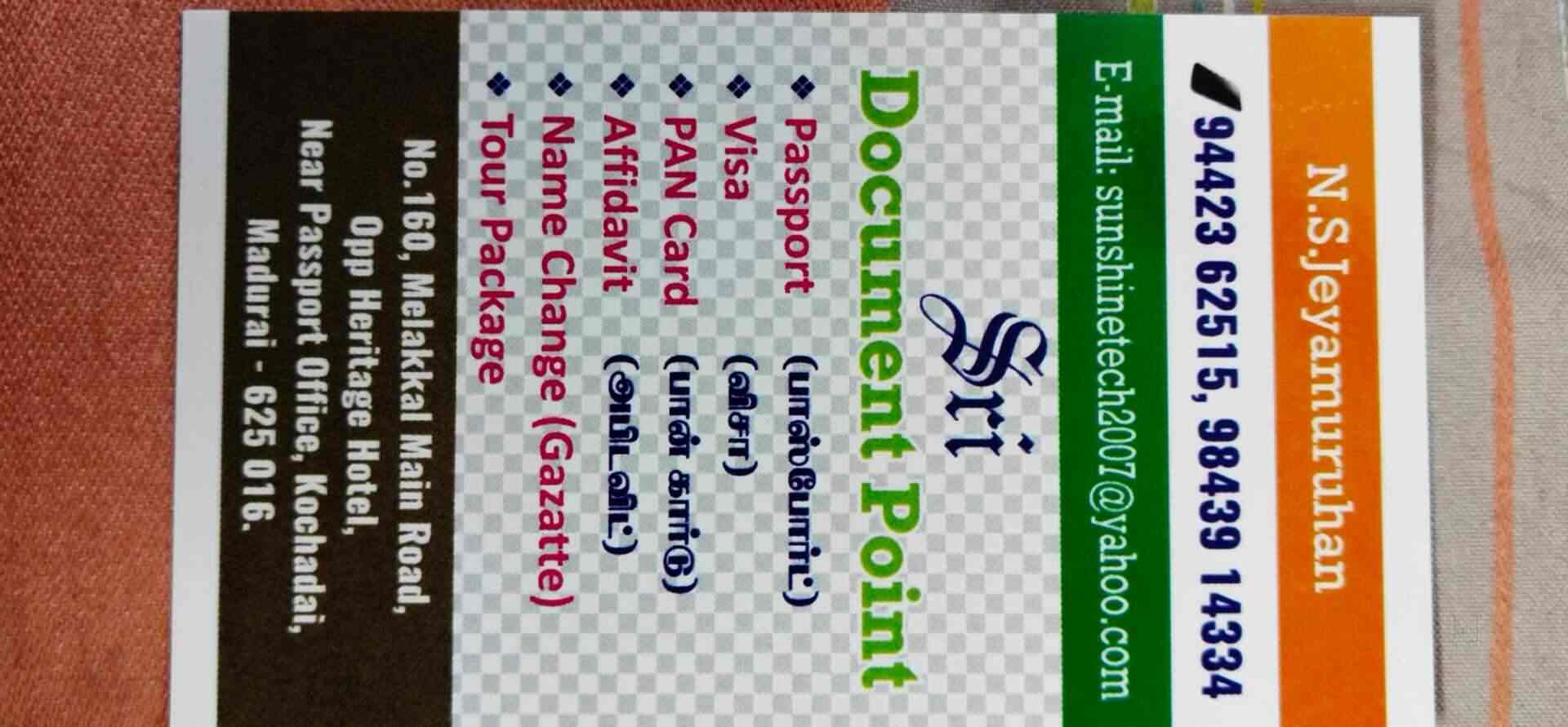Document Points, Mudakkuchalai - Pan Card Consultants in Madurai - Justdial