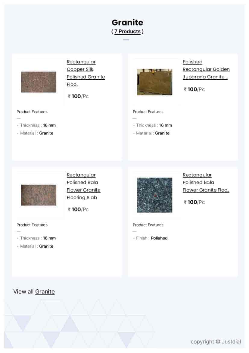 Rectangular Makrana Marble Slabs For Flooring in Madurai at ₹ 60