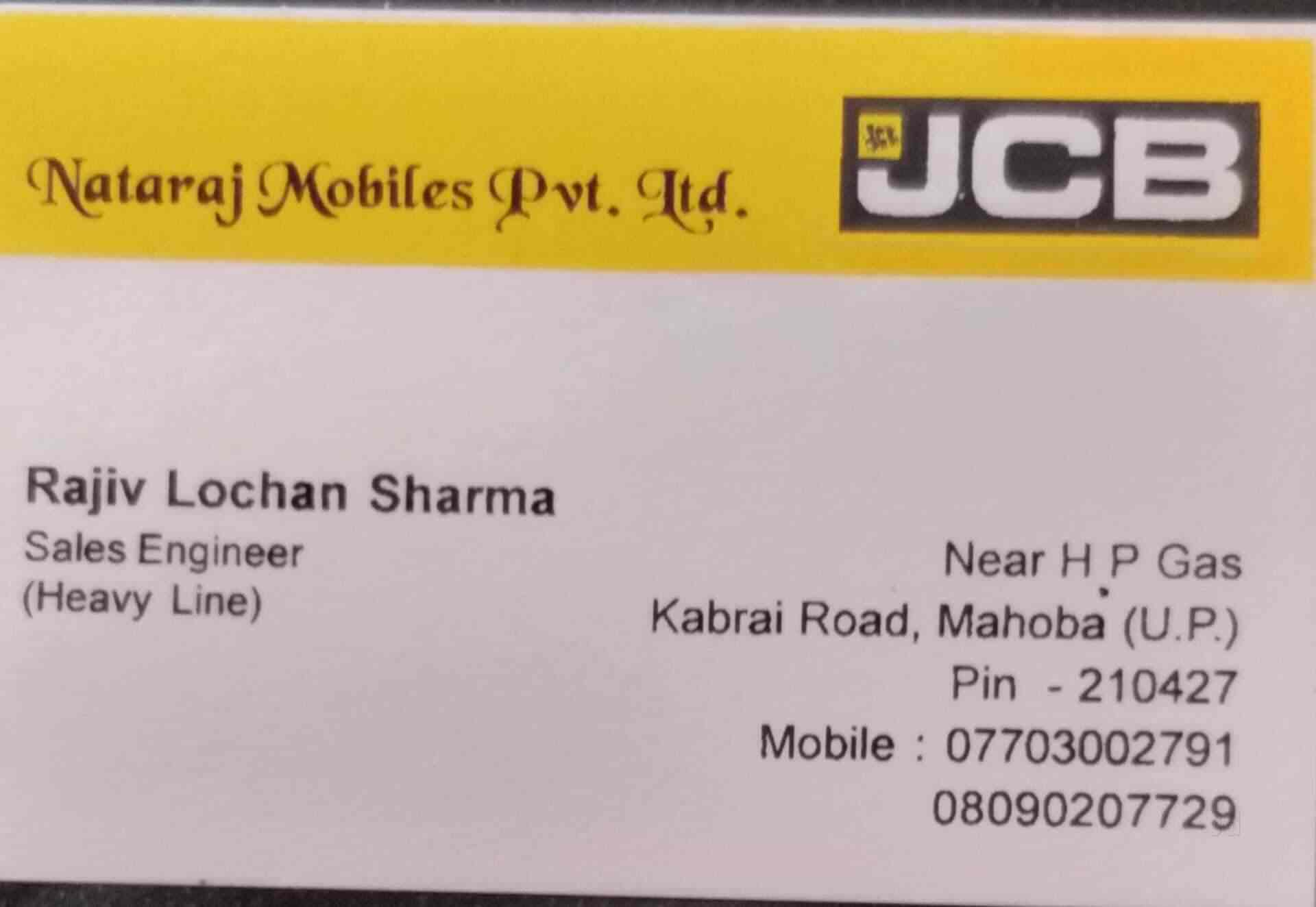 nataraj mobiles pvt. ltd. in Mirtala,Mahoba Best JCBCrane Spare Part