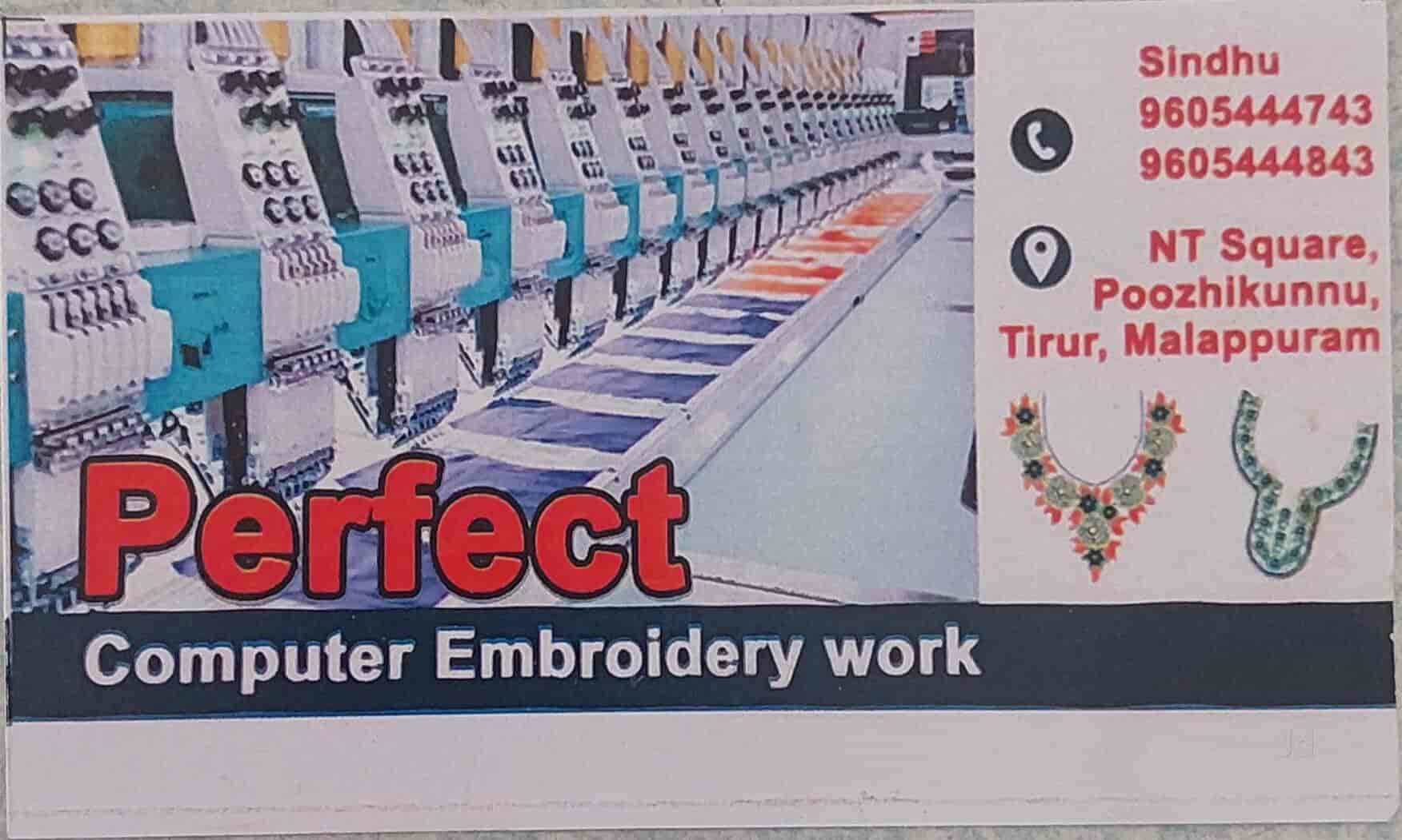 Top Embroidery Job Works On Garment in Chemmad Best Embroidery Job