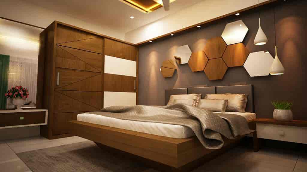 Perfect Interiors With Curtains And Wallpapers in Bejai,Mangalore