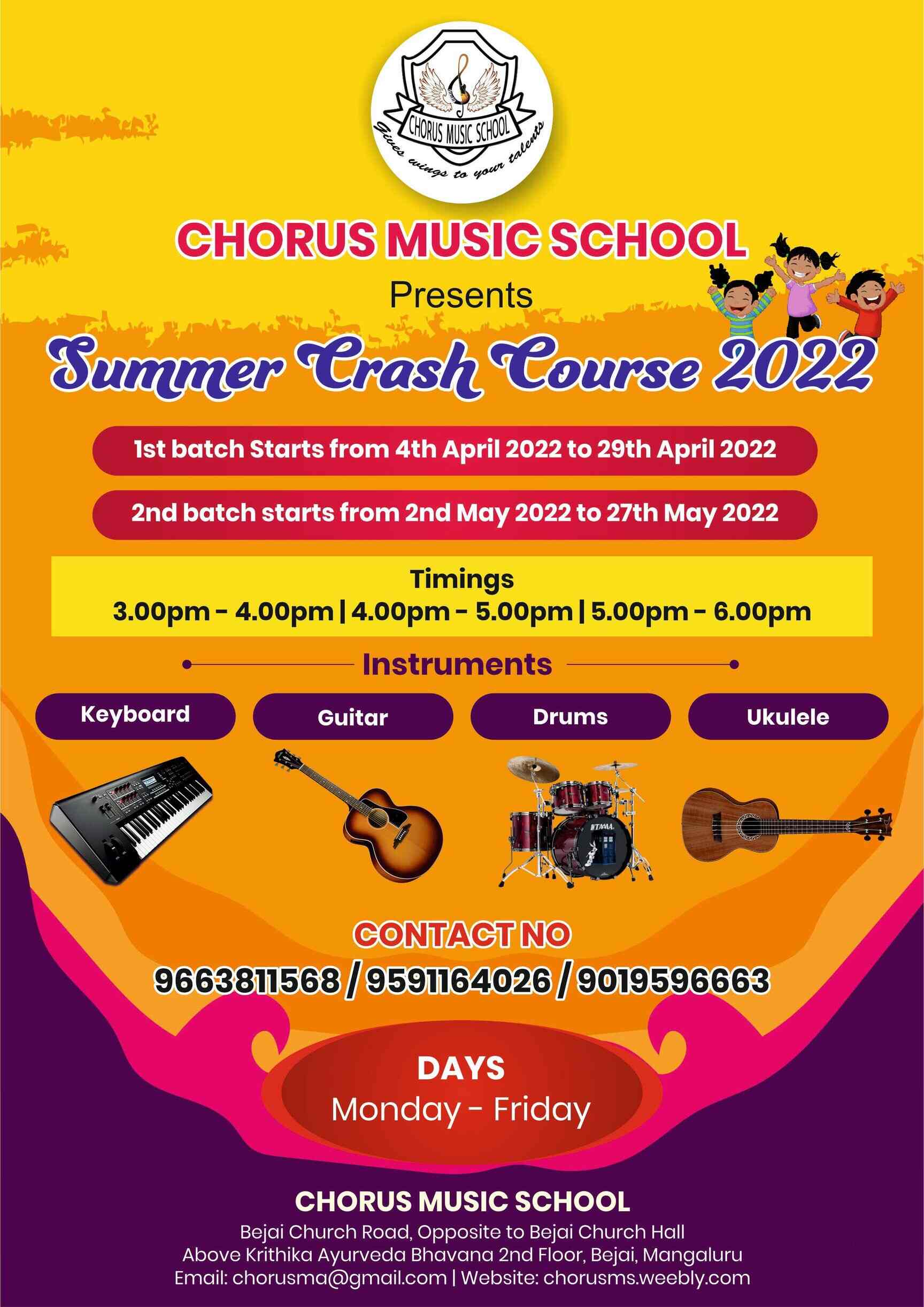 Top Music Classes in Car Street, Mangalore Best Music Schools Justdial