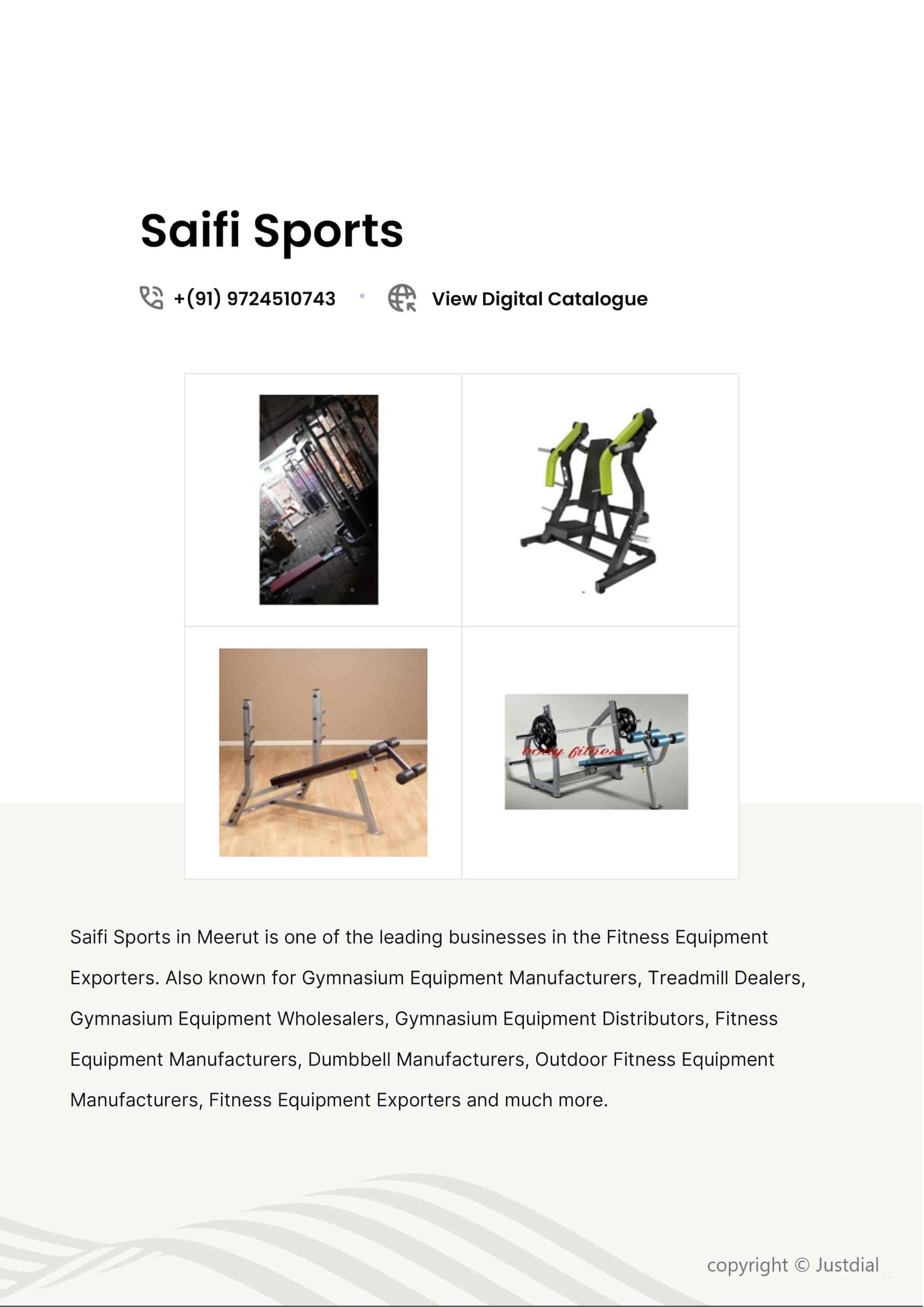 fitness equipment distributors